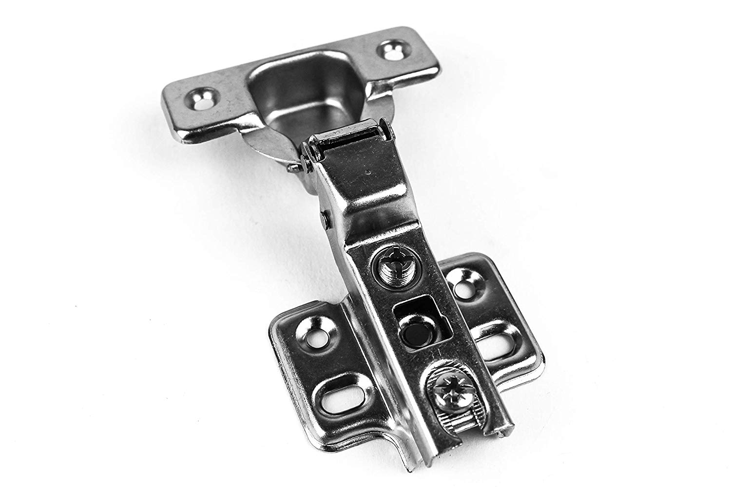 105 Degree Half Overlay Frameless Cabinet Hinge