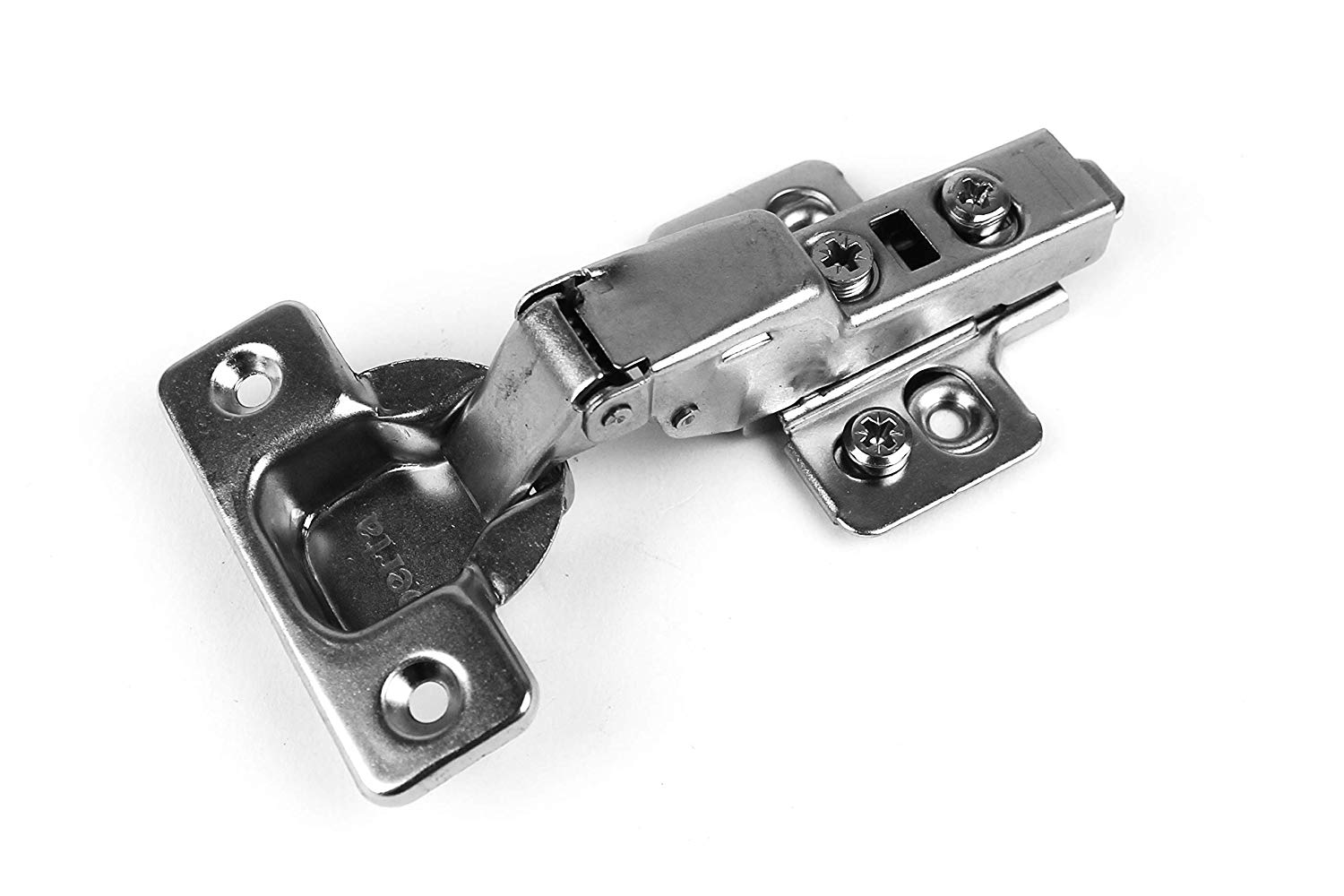 110 Degree Half Overlay Soft Close Frameless Cabinet Hinge