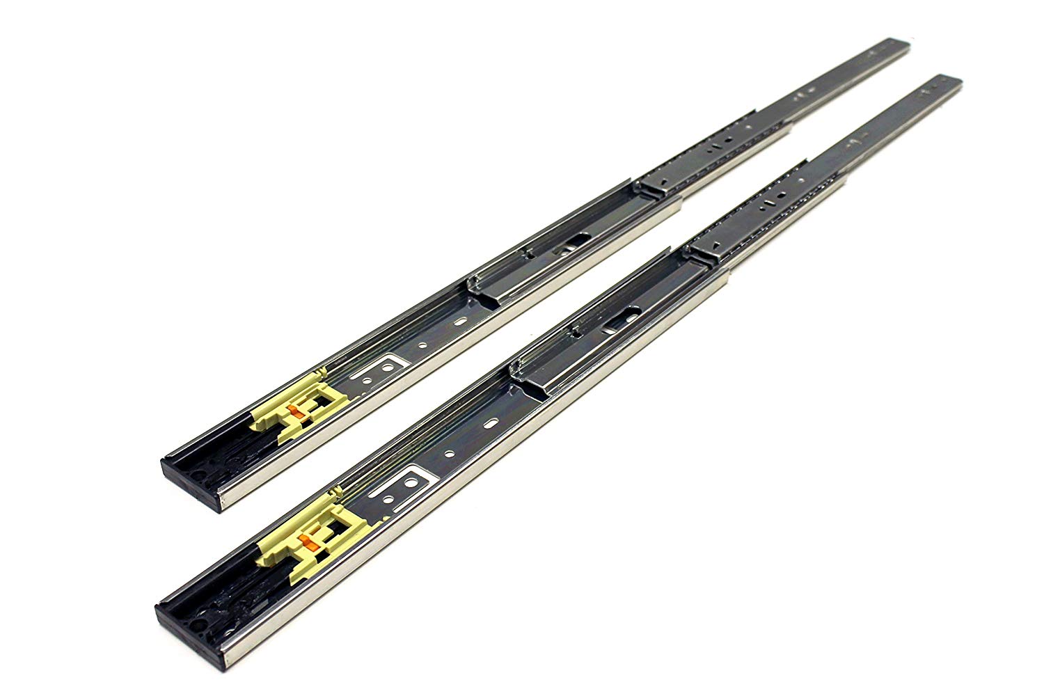 16″ Full Extension Push to Open Ball Bearing Side Mount Drawer Slides