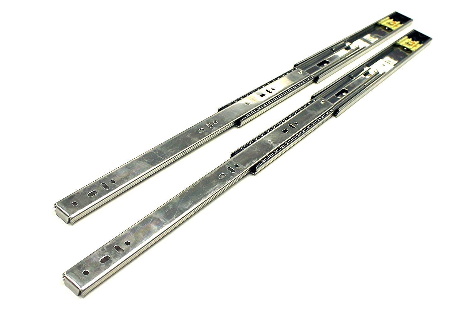 18″ Full Extension Push to Open Ball Bearing Side Mount Drawer Slides