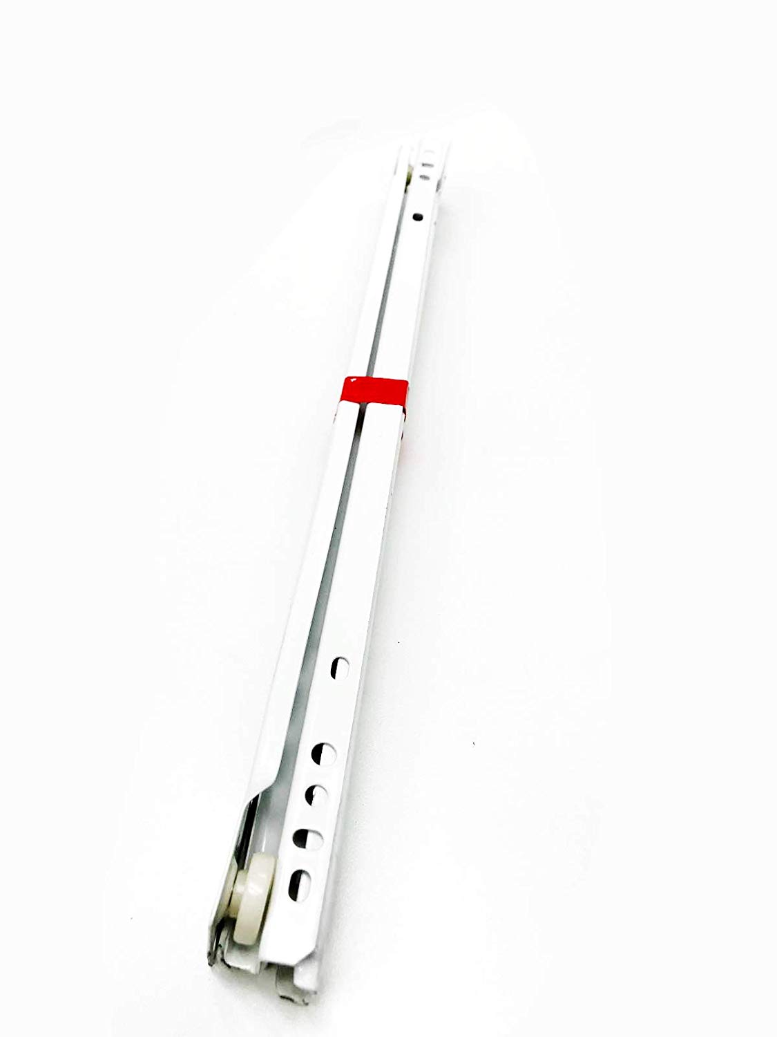 22″  Epoxy Self-Closing White Powder Side Mount Underside Drawer Slides