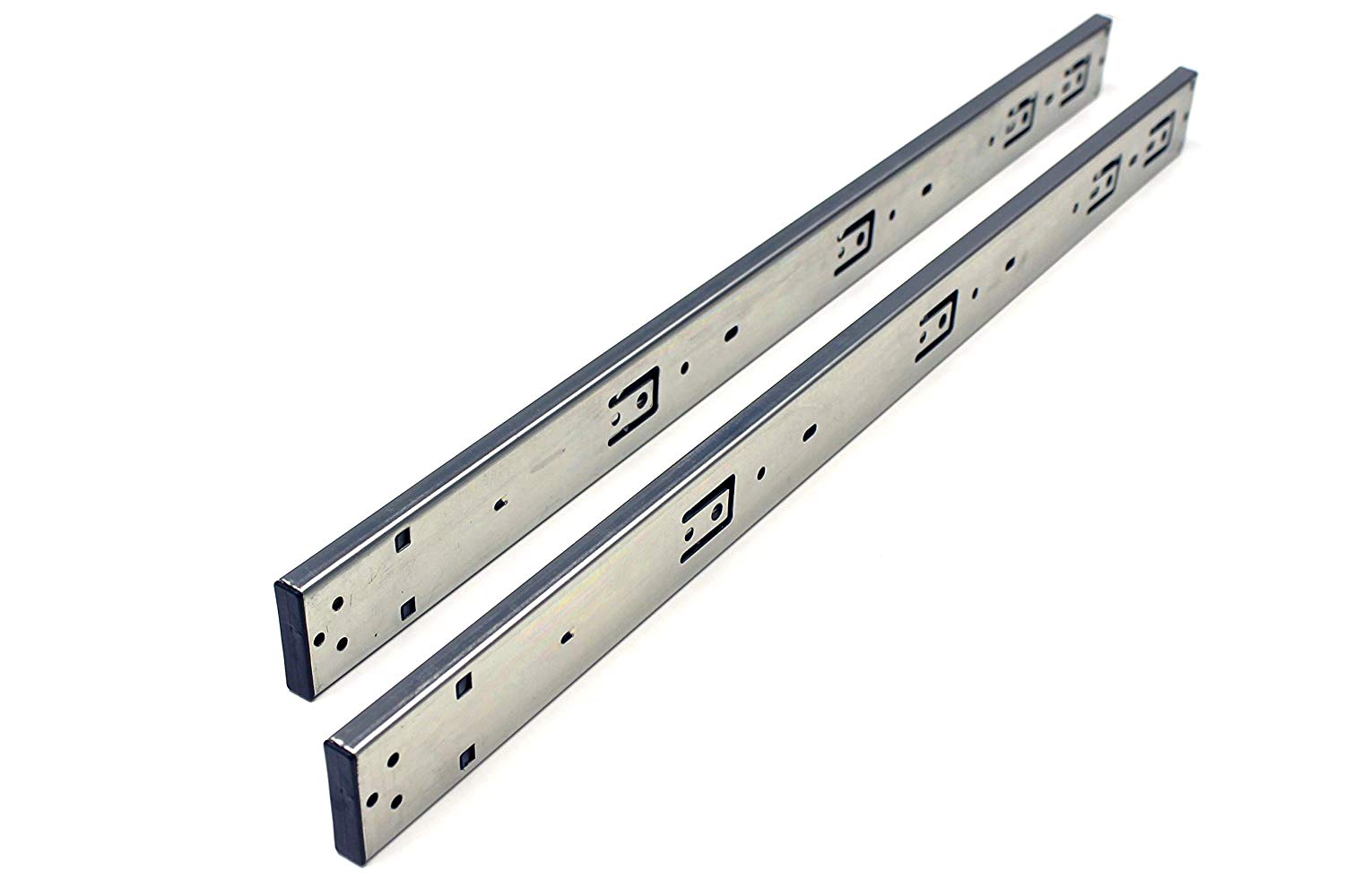 24″ Full Extension Push to Open Ball Bearing Side Mount Drawer Slides